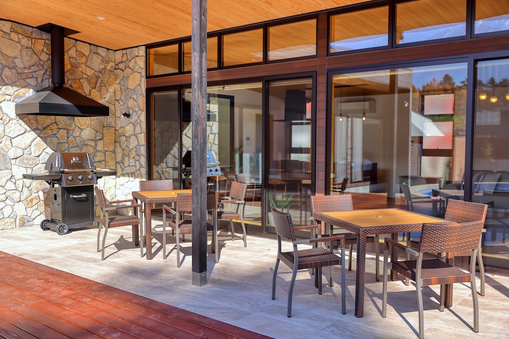 Private Villa Glamping 富士山中湖のテラス