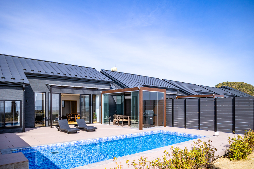 Private Ocean Villa 藍水 -ransui-のプライベートプール